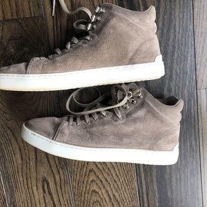 rag & bone gray suede Kent hightop women's sneakers size 37.5 / 7M
